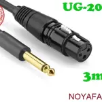 UGREEN 6.5mm to Cannon Female AV Cable 3m (Black)