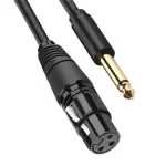 UGREEN 6.5mm إلى Cannon أنثى AV كابل 5m (أسود)