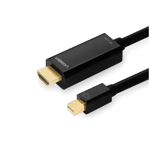UGREEN Mini DP ذكر إلى كابل HDMI 4K 1.5m (أسود)