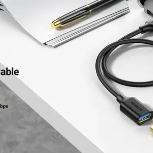 UGREEN USB 3.0 تمديد ذكر كابل 3m (أسود)