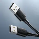 UGREEN USB 2.0 A ذكر إلى A ذكر كابل 3m (أسود)