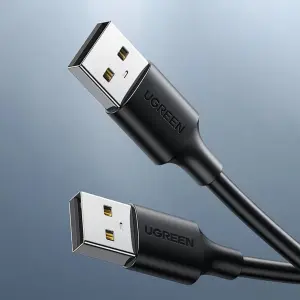UGREEN USB 2.0 A ذكر إلى A ذكر كابل 3m (أسود)