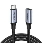 UGREEN USB-C Male to USB-C Female Gen2 Alu Case Braided Extension Cable 1m (Dark gray)