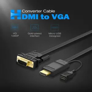UGREEN HDMI to VGA Converter Cable 1.5m (Black)