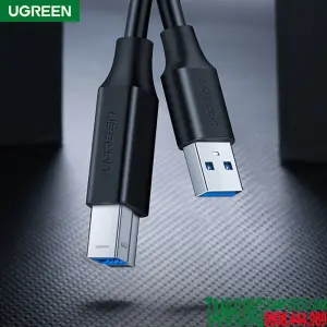 UGREEN USB 3.0 AM إلى BM كابل طابعة 1m (أسود)
