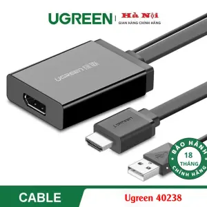 UGREEN HDMI + USB to DP Converter 0.5m (Black)