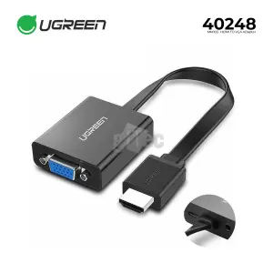 UGREEN HDMI to VGA Converter 25cm (Black)
