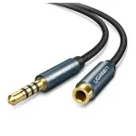 UGREEN 3.5mm ذكر إلى 3.5mm أنثى تمديد Braid 1.5m (أسود)