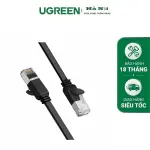 UGREEN Cat 6 U/UTP Pure Copper Ethernet Flat Cable 10m (Black)