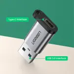 UGREEN USB-A 3.0 إلى USB-C محول (رمادي)