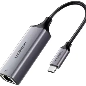 UGREEN USB Type C إلى 10/100/1000M محول إيثرنت (رمادي فضائي)