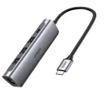 UGREEN USB-C 3*USB A 3.0 + HDMI 4K 2.0 + USB-C PD Multifunction Adapter (Space Gray) (Aluminium Case)