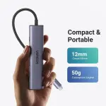 UGREEN USB-C 3*USB A 3.0 + HDMI 4K 2.0 + USB-C PD Multifunction Adapter (Space Gray) (Aluminium Case)