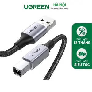 UGREEN USB 2.0 AM إلى BM كابل طابعة 2M