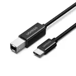 UGREEN USB-C ذكر إلى USB-B 2.0 ذكر Printer كابل ABS Plastic علبة 1m (أسود)