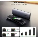 UGREEN USB-C إلى M.2 SATA & NVMe حاوية قرص صلب