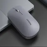 UGREEN Portable Wireless Mouse 2.4GHZ Ultra Slim (Light Gray) (AA alkaline battery not included)