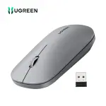 UGREEN Portable Wireless Mouse 2.4GHZ Ultra Slim (Light Gray) (AA alkaline battery not included)