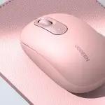 UGREEN 2.4G Wireless Mouse (Pink) (AA alkaline battery included)