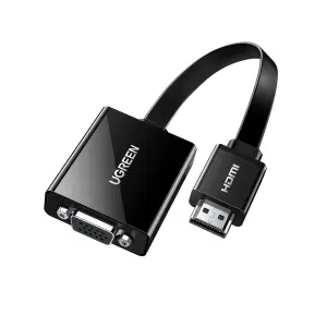 UGREEN HDMI to VGA Adapter With Power Ports Type C (15CM ) (ABS Case+ Enviromental Jacket)